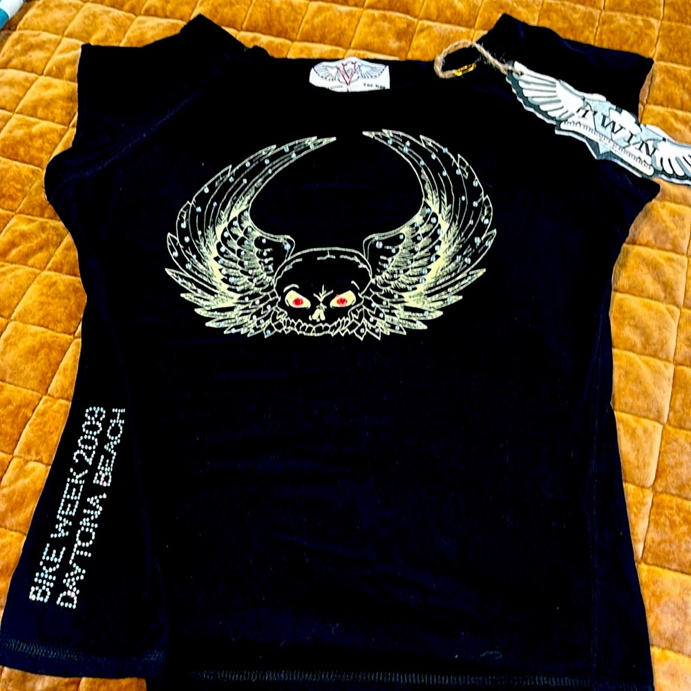 NWT Brand New Twin Motorcycle Apparel Vintage Tee